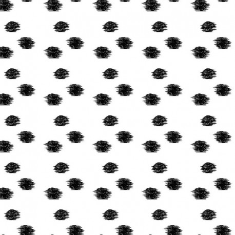 Tissu Toile Viscose Imprimée Point Ecru 