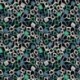 Tissu Toile Viscose Imprimée Cube Petrole