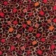 Tissu Toile Viscose Imprimée Cube Vin