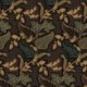 Tissu Viscose Imprimée Fleurie Kaki