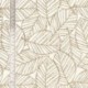 Tissu Feuilles Coton 57fils Galet