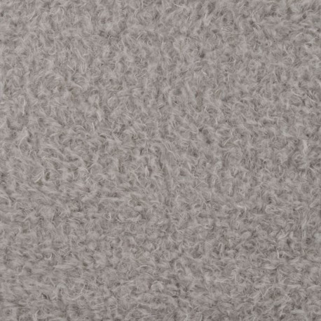 Tissu Mouton Frisé Gris Clair 