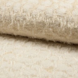 Tissu Mouton Bi Matiere Beige 