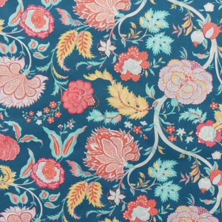 Tissu Coton Imprimé Perse Ocean 