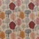 Tissu Kobber Fond Coloris Lin Imprimé Arbre 