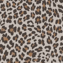 Tissu Polaire Leopard Sable