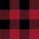 Tissu Polaire Carreaux Rouge 