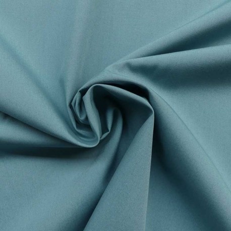 Tissu Percale Uni Aqua 