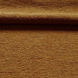 Tissu Bouclette Toison Uni Moutarde 