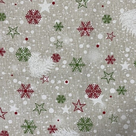 Tissu Imprimé Spirit Beige