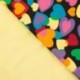 Tissu Polaire Coeur Mutlicolor