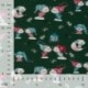 Tissu Jersey Coton Imprimé Lutin Vert