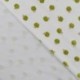 Tissu Jersey Foil Imprimé Pomme Fond Blanc