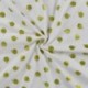 Tissu Jersey Foil Imprimé Pomme Fond Blanc