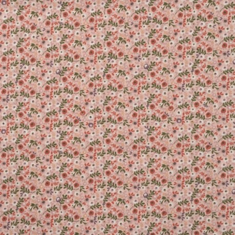 Tissu Popeline Imprimé Nude