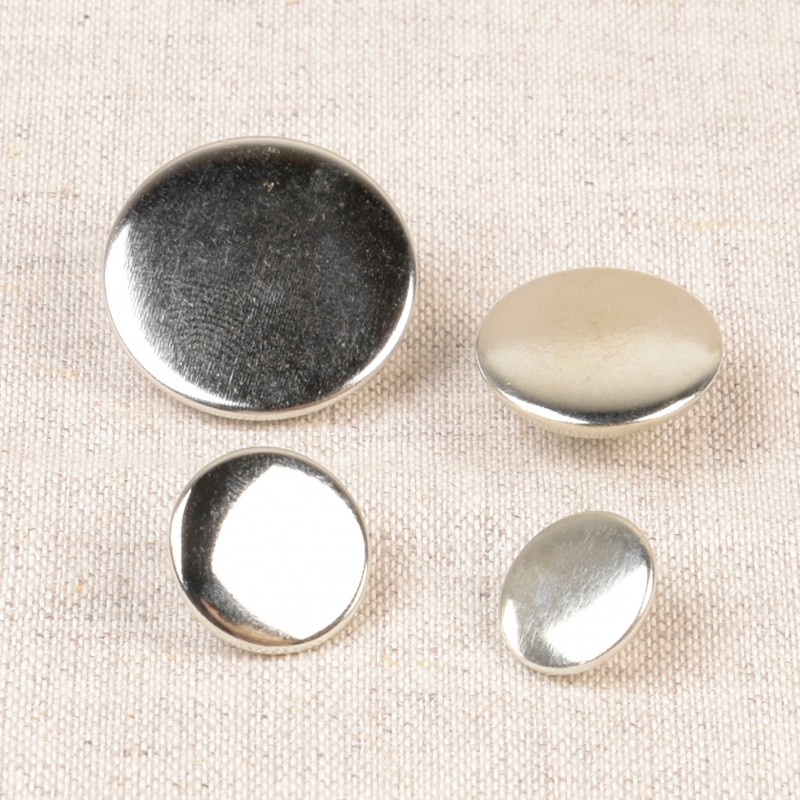 Bouton Ancien Gris Ovale Mercerie Vintage - Daté 1784, Pièce D'occasion