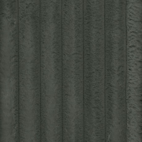 Tissu Fausse Fourrure Cotele Vito Kaki 