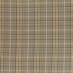 Tissu Twill Stretch Lourd Carreaux Beige et marron 