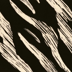 Tissu Rayonne Imprimée Noir blanc 