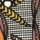 Tissu Viscose Rayonne Imprimée Orange 