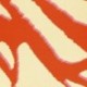 Tissu Rayonne Imprimée Orange et ivoire