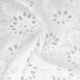 Tissu Broderie Anglaise Flower Blanc