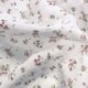 Tissu Plumettis Voile de Coton Imprimé Blanc 