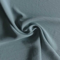 Tissu Polyester stretch Gaufré Soft Bleu Jean 