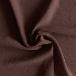 Tissu Polyester stretch Gaufré Soft Chocolat
