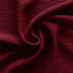 Tissu Polyester stretch Gaufré Soft Bordeaux 