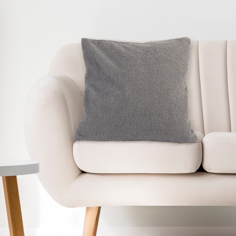 Housse De Coussin Pottery Barn Kids – Sherpa Recyclé Gris, Taille Unique, Lavable