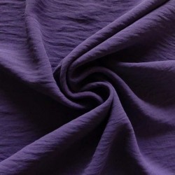 Tissu Polyester stretch Gaufré Soft Violet 