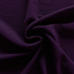 Tissu Polyester stretch Gaufré Soft Violet Foncé 