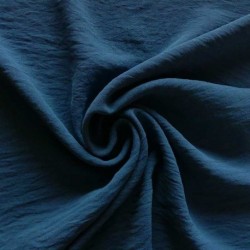 Tissu Polyester stretch Gaufré Soft Bleu