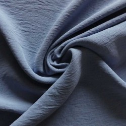 Tissu Polyester stretch Gaufré Soft Bleu Lavande