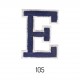 Lettres baton - Marine e