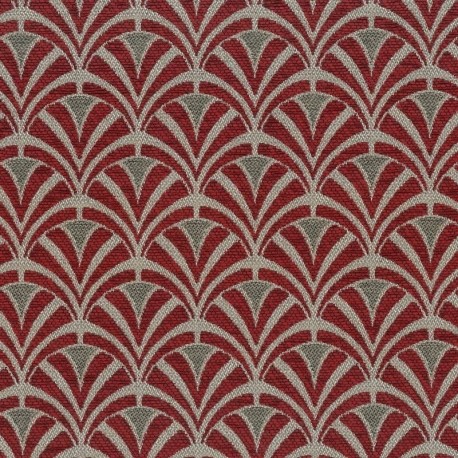 Tissu Jacquard Dior Rouge 