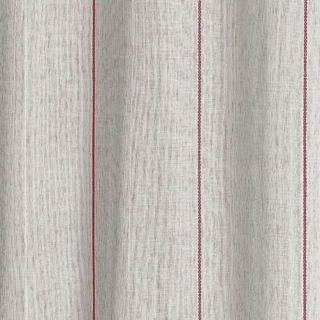 Tissu Etamine Rayée Bari Terracotta