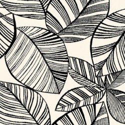 Tissu Jacquard Allover Malia Blanc Noir