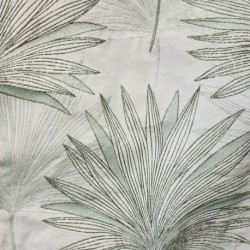 Tissu Jacquard Allover Cuba Kaki Grande Largeur