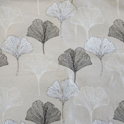 Tissu Jacquard Allover Luxe Coloris Lin Grande Largeur