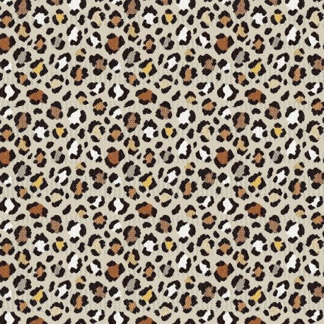 Tissu Jacquard Allover Puma Jaune