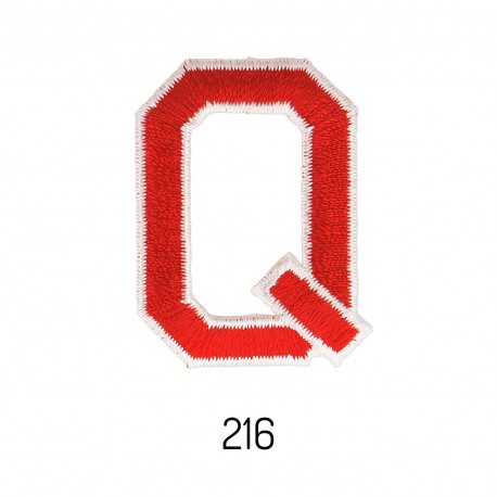 Lettres baton - Rouge q
