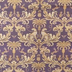 Tissu Bachette Leopard Violet