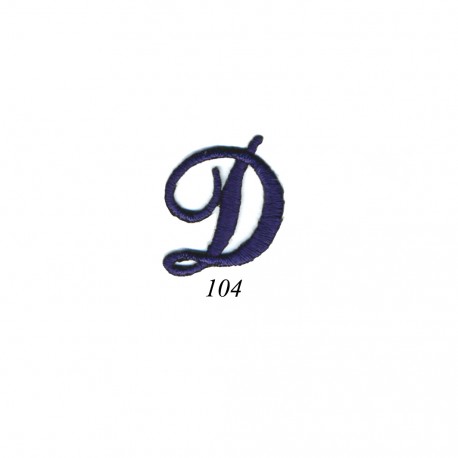 Lettres anglaises - Bleu d