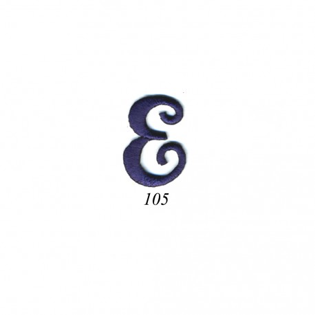 Lettres anglaises - Bleu e