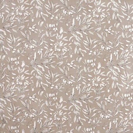 Tissu Aviary Imprime Beige 