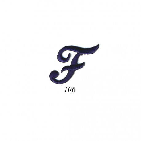 Lettres anglaises - Bleu f
