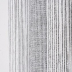 Tissu Etamine Rayée Chenillée Malo Gris 