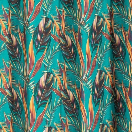 Tissu Bchette Paloma Bleu Canard